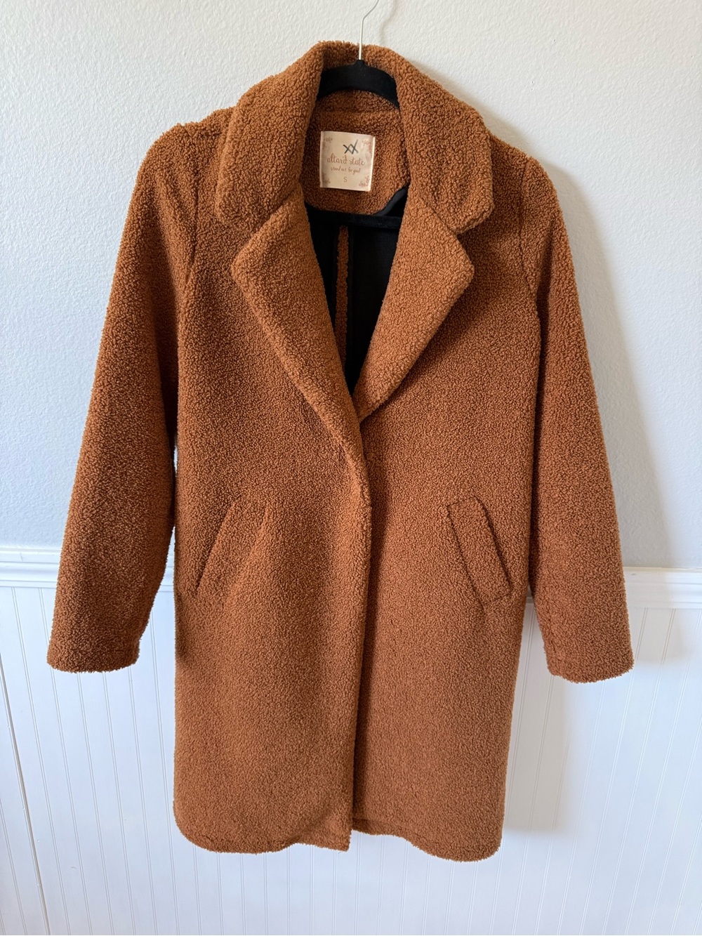 Altar'd State Chestnut Teddy Coat in Warm Teddy Bear Brown